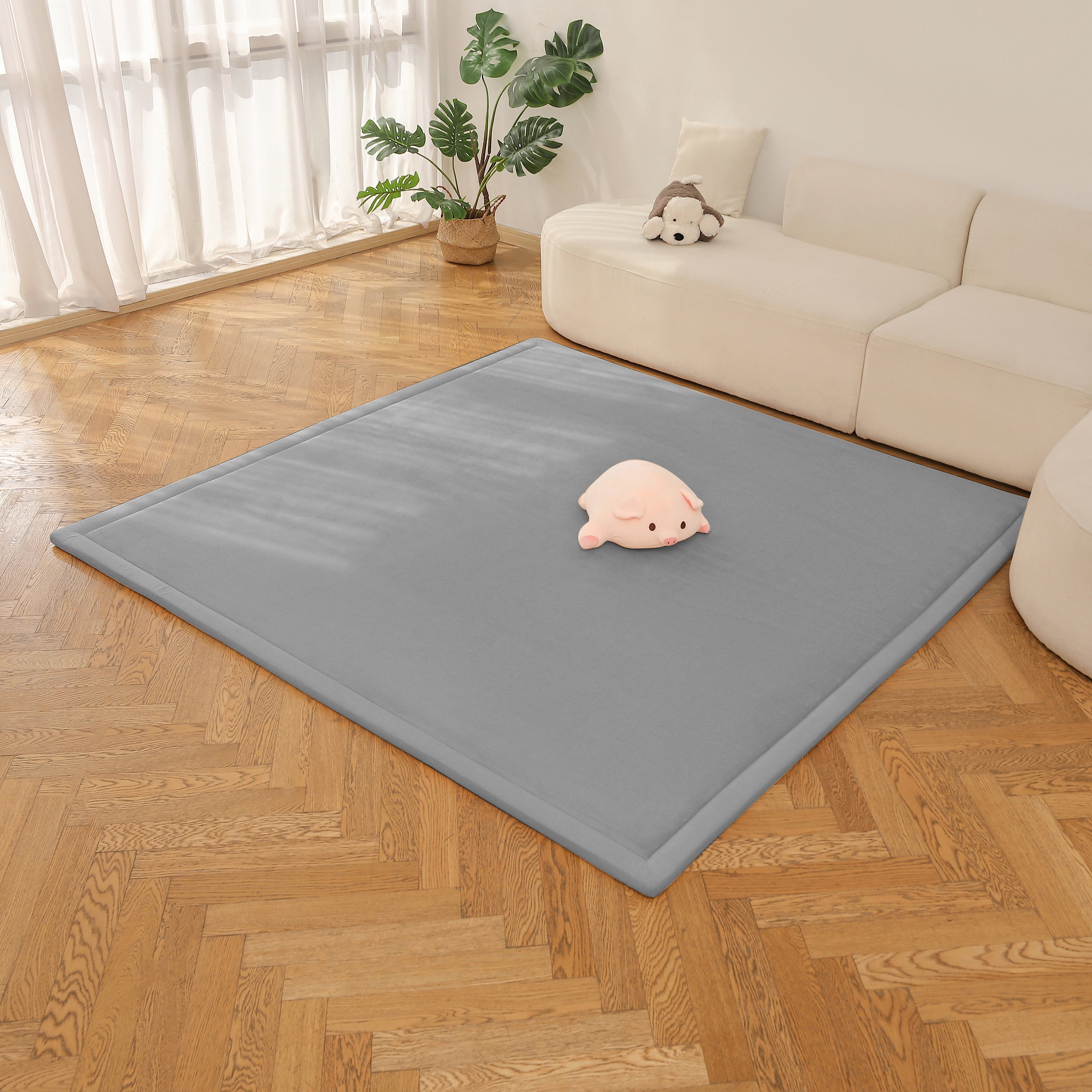 Plush store baby mat